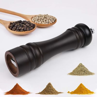 Manual Cerámica Core Pimienta Especias Grinder Herramientas de cocina de madera holandesa en relleno Pimienta Grinder