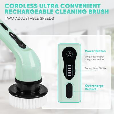 Limpiador eléctrico de la bañera de baño sin cables Limpiador de la cocina de la bañera de baño Cepillo para limpieza doméstica