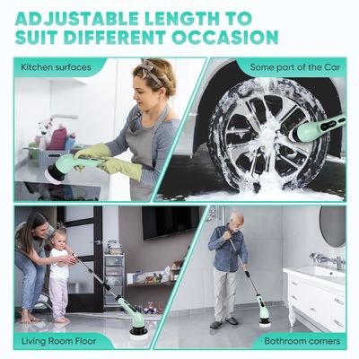Limpiador eléctrico de la bañera de baño sin cables Limpiador de la cocina de la bañera de baño Cepillo para limpieza doméstica