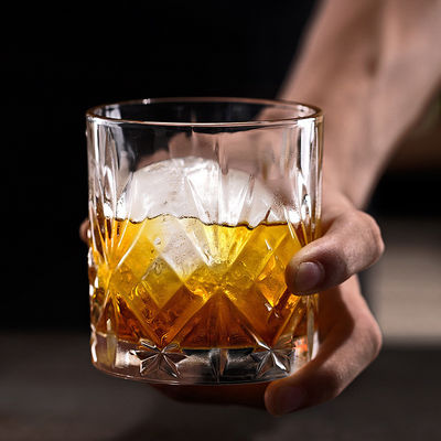 340ml de lujo de diseño de cristal de cristal de lujo de cristal de lujo de whisky de cerveza