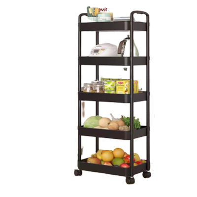 Organizador de verduras giratorio de cocina multifuncional de 5 niveles con carrito portátil