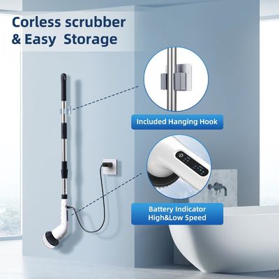 9 Cubiertas intercambiables Cubierta de baño sin cables Cubierta de limpieza para el hogar
