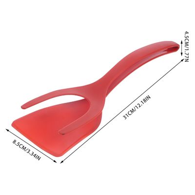 Herramientas de frutas y verduras tipo 2 en 1 espátula Tong material PPA agarre y pinza de huevo