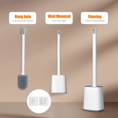 TPR de plástico redondo de limpieza de cepillo de mantenimiento de cepillo de baño para la higiene superior del baño