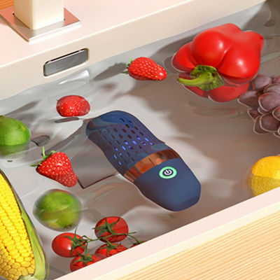 Limpiador de alimentos de forma de cápsula con batería inalámbrica para hogares pequeños Color azul oscuro