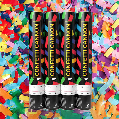 Confetti Cannon Suministros para Fiestas 60cm biodegradables Cañones para revelar el género