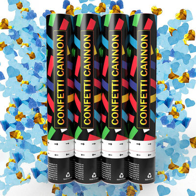 Confetti Cannon Suministros para Fiestas 60cm biodegradables Cañones para revelar el género