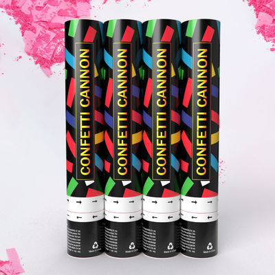 Confetti Cannon Suministros para Fiestas 60cm biodegradables Cañones para revelar el género