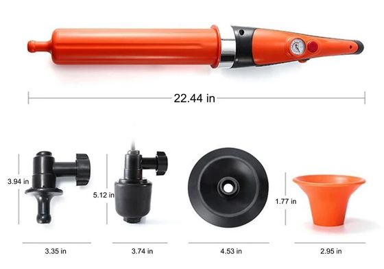 Solución de limpieza por presión de aire
