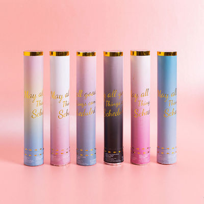 Cañón de confeti con logotipo personalizado- 100 cm de humo de confeti