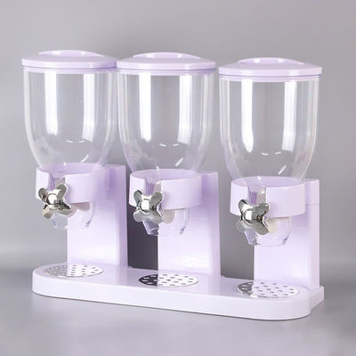 Dispensador de cereales de tazas dobles 2L Dispensador de alimentos secos