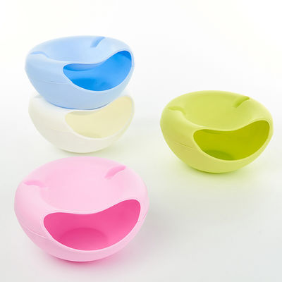 Maximice el tiempo de aperitivos con este contenedor de frutas secas de doble capa y porta teléfonos