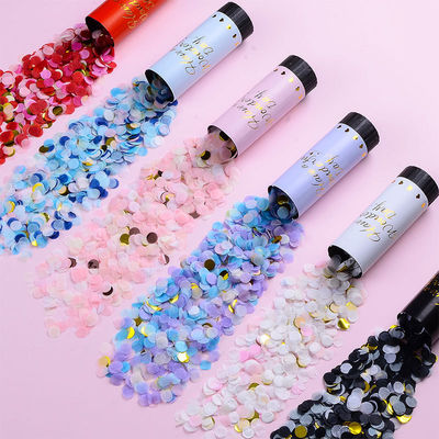 Logotipo personalizado Fiesta de cumpleaños de la boda Biodegradable Papel Primavera Confetti Poppers