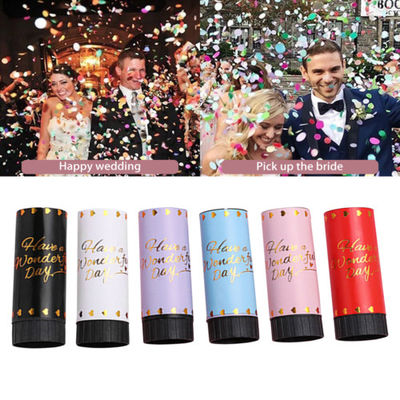 Logotipo personalizado Fiesta de cumpleaños de la boda Biodegradable Papel Primavera Confetti Poppers
