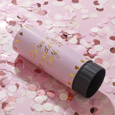 Logotipo personalizado Fiesta de cumpleaños de la boda Biodegradable Papel Primavera Confetti Poppers