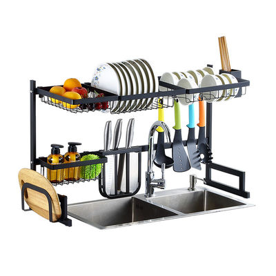 Logotipo personalizado organizador de la cocina plato utensilios de mesa drenador de platos organizador del rack de secado
