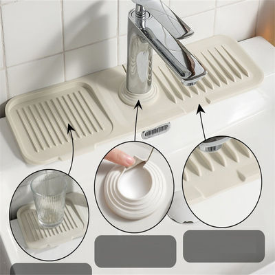 Sostenible Silicona de cocina a prueba de salpicaduras grifo de desagüe colchoneta para escritorio extra grande