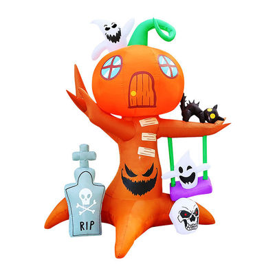 Cucana inflada de Halloween de plástico Cucanas de lápida con LEDs Perfecto para Halloween