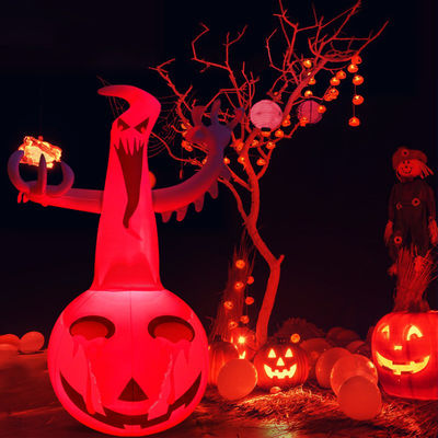 Cucana inflada de Halloween de plástico Cucanas de lápida con LEDs Perfecto para Halloween