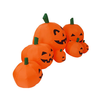 2.2m de largo exterior interior Halloween inflables Decoraciones de calabazas con luces LED