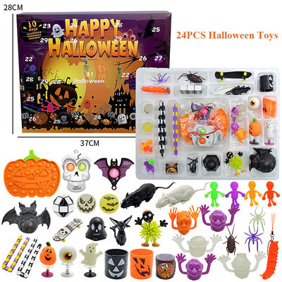 Cartoon Fidget Squishy Toy 18pcs 24pcs Caja ciega juguetes de Halloween Juguetes para niños