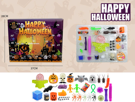 Cartoon Fidget Squishy Toy 18pcs 24pcs Caja ciega juguetes de Halloween Juguetes para niños