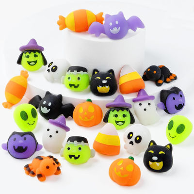 Cartoon Fidget Squishy Toy 18pcs 24pcs Caja ciega juguetes de Halloween Juguetes para niños