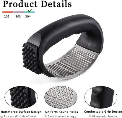 Muestras gratuitas Grinder de ajos de acero inoxidable para accesorios de cocina sostenibles