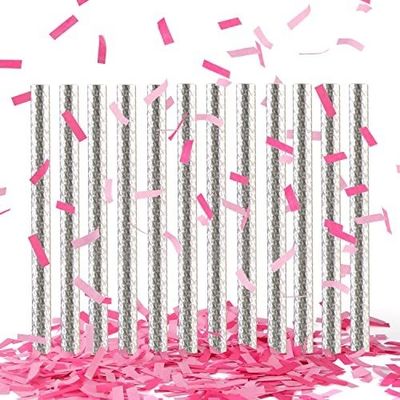 Colorful Biodegradable Tissue Wedding Confetti Wands para fiestas y festivales