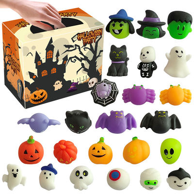 Amistad con el medio ambiente Halloween Mochi juguete dulce y satisfactorio para el juego de los niños