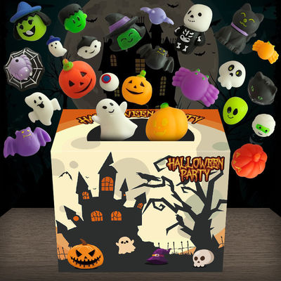 Amistad con el medio ambiente Halloween Mochi juguete dulce y satisfactorio para el juego de los niños