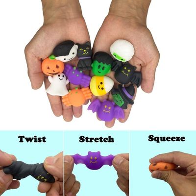 Amistad con el medio ambiente Halloween Mochi juguete dulce y satisfactorio para el juego de los niños