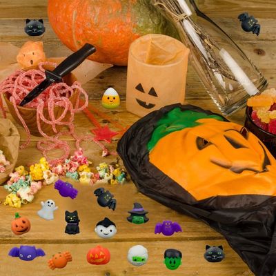 Amistad con el medio ambiente Halloween Mochi juguete dulce y satisfactorio para el juego de los niños