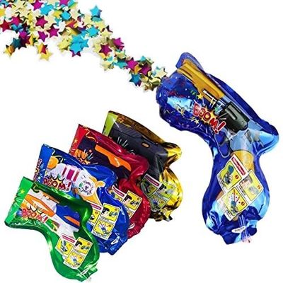 Arma de forma de autoinflación Confetti inflada pistola para el año verde fiesta de cumpleaños de la boda