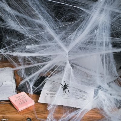 Personalizable Estirado de Halloween Araña Web Scary Scene Requisitos para la Casa Asombrada