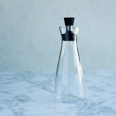 Botellas de vidrio para dispensadores de aceite y vinagre de 650 ml/400 ml sin goteo diseñadas para cocina