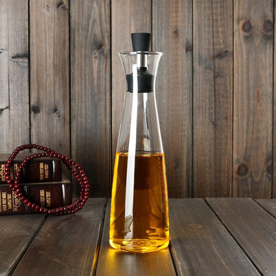 Botellas de vidrio para dispensadores de aceite y vinagre de 650 ml/400 ml sin goteo diseñadas para cocina