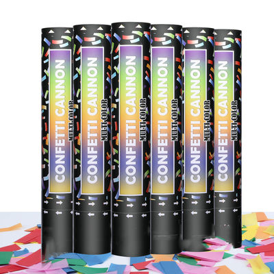 40cm Multicolor Partida biodegradable Confecho de popper Cañones para celebraciones coloridas