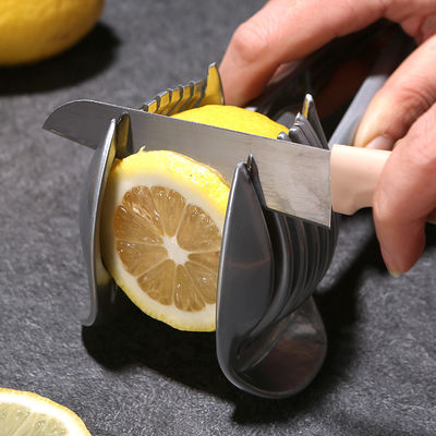Máquina de cortar frutas 304 de acero inoxidable utensilios de cocina portátiles cortador de tomate cortador de limón