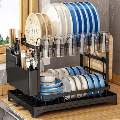 85*32*15cm Estante organizador para el secado de platos sostenible e higiénico