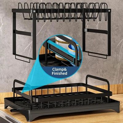 85*32*15cm Estante organizador para el secado de platos sostenible e higiénico