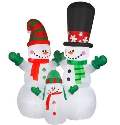 Fiesta y decoración de Navidad Luces LED Papá Noel inflable con logotipo personalizado