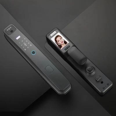 Asegure su puerta con Tuya APP controlado cerradura de borde eléctrico a prueba de agua y huella digital