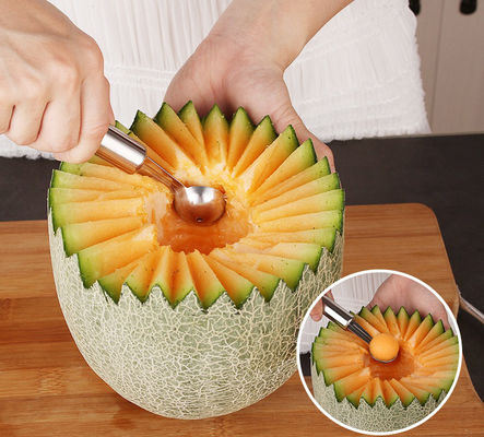 Dispositivos de cocina para restaurantes Conjunto de herramientas de fruta multifuncionales de acero inoxidable de 6 piezas