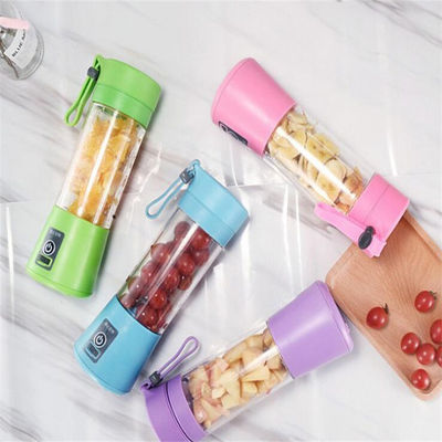 Mezclador de jugos eléctrico portátil compacto de 380 ml para mezclar frutas en la cocina doméstica