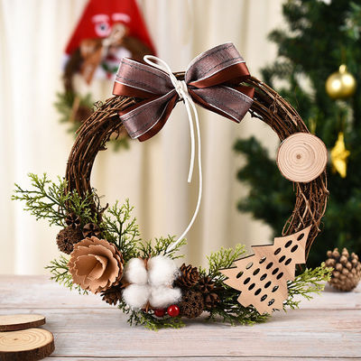 Cuerdas de madera de madera y plástico para decoraciones de Navidad al aire libre