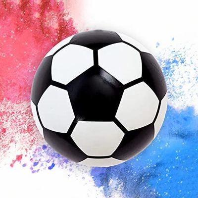 Revelando el género Requisitos Confetti relleno de polvo 14*14*14cm Fútbol para celebraciones de bebés