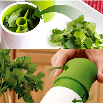 Cortadores de vegetales verdes blancos Molinillo de hierbas Molino de especias Triturador de perejil Triturador de ajos Cilantro Molinillo de especias