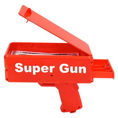 18.5cmX8cmX17.5cm Pistola de plástico de moneda de chorro para el juego de bar de bodas