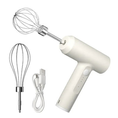 Batidora automática de huevos recargable inalámbrica de acero inoxidable para postres de pasteles de cocina
